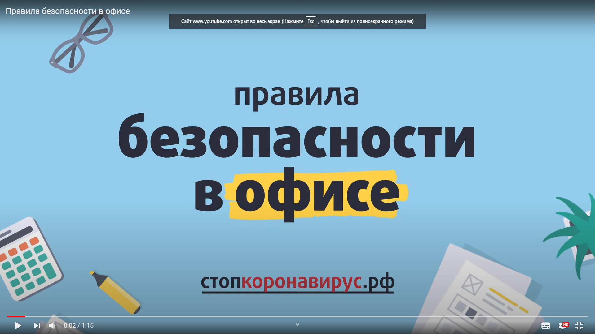 Правильно ношения маски в офисе